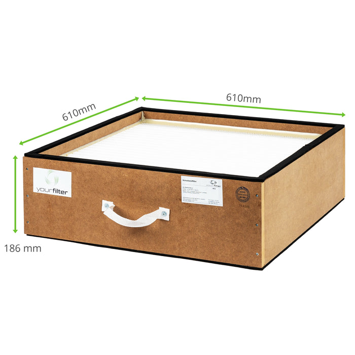 Hauptfilter, 610 x 610 x 186 mm, H13, TEKA Caremaster und Cleanmaster