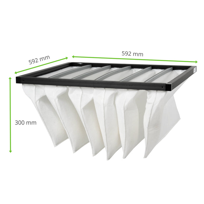 Taschenfilter | 592 x 592 x 300 mm | G4