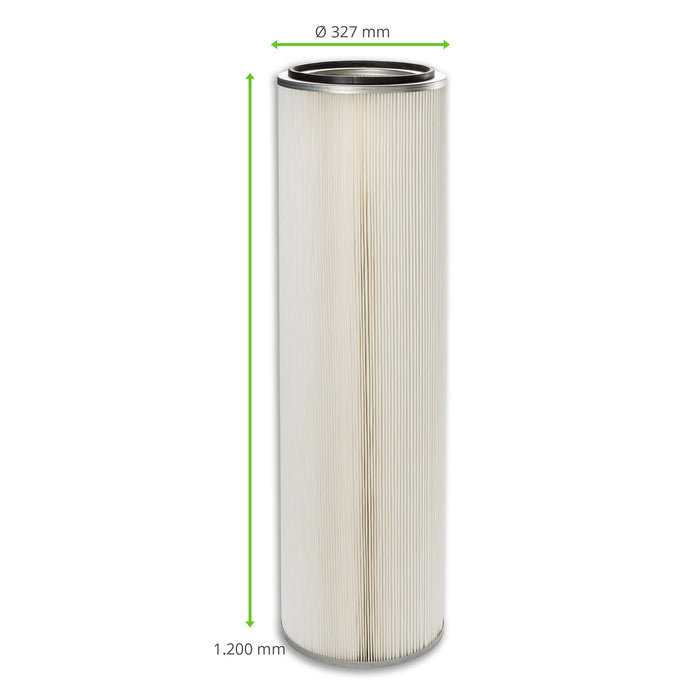 Filter cartridge, 327 x 1200 mm, ePTFE, KEMPER