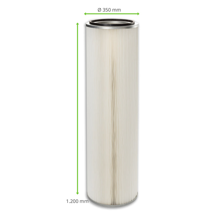Filter cartridge, 350 x 1200 mm, ePTFE, KEMPER