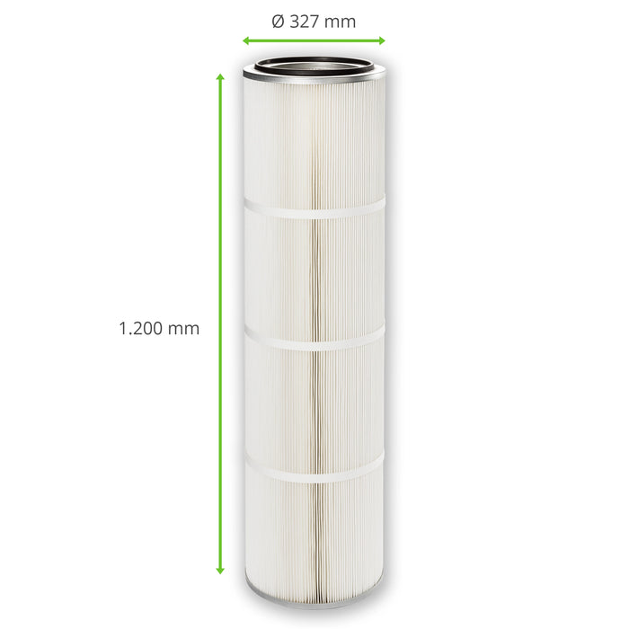 Filterpatroon geschikt voor HERR Industry Systems filtersystemen (standaard flens)