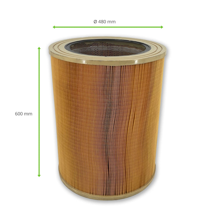 Filterpatrone, 480 x 600 mm, PLYMOVENT Lincoln