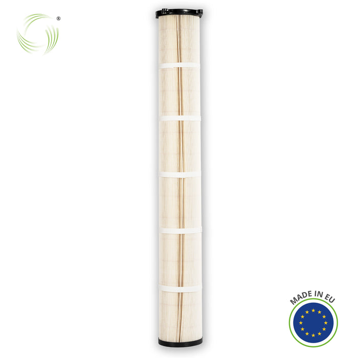 Filterpatroon, 185 x 1370 mm, cellulose/polyestervlies, vlamvertragend, geschikt voor DANTHERM DISA NEDERMAN