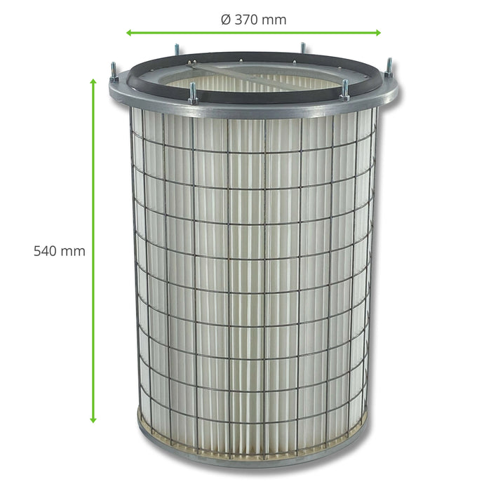 Filterpatroon, 370 x 540 mm, Polyestervlies, ESTA