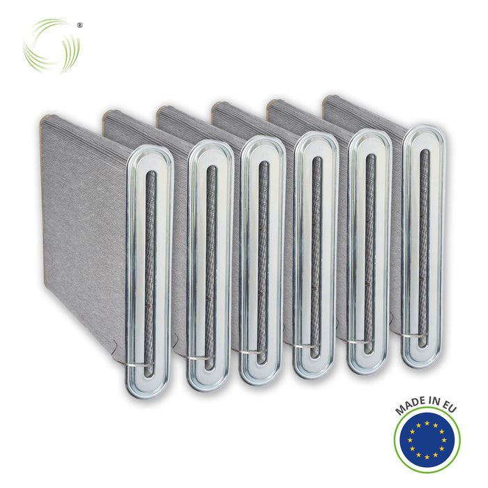 6er Set | Filterplatte, 695 x 85 x 750 mm, Polyestervlies antistatisch mit PTFE Imprägnierung, Nederman FilterMax F