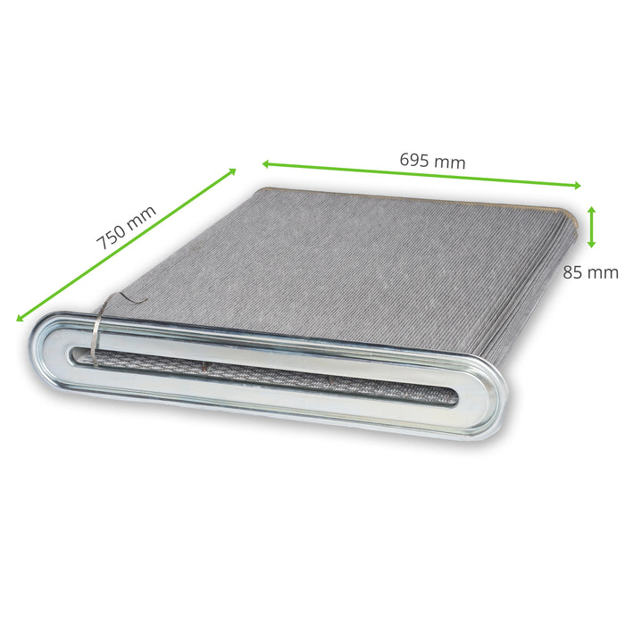 6er Set | Filterplatte, 695 x 85 x 750 mm, Polyestervlies antistatisch mit PTFE Imprägnierung, Nederman FilterMax F