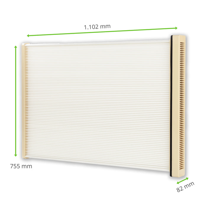 Filterplatte, 755 x 82 x 1102 mm PTFE, CAMFIL HANDTE TRUMPF